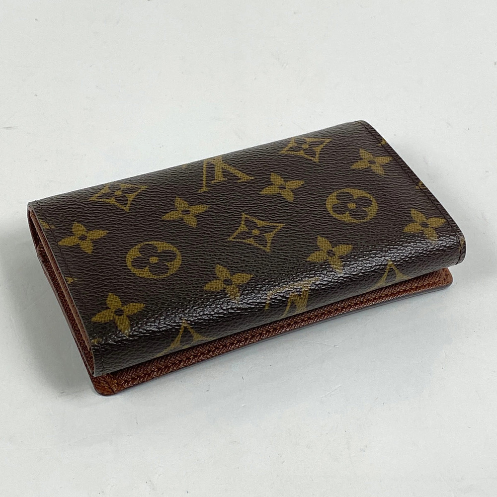 Louis Vuitton Bi Brown Tresor Wallet Porte Billet Monnaie fold Monogram